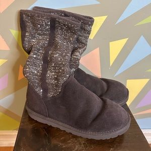 UGG slouchie sequin boots, size 9